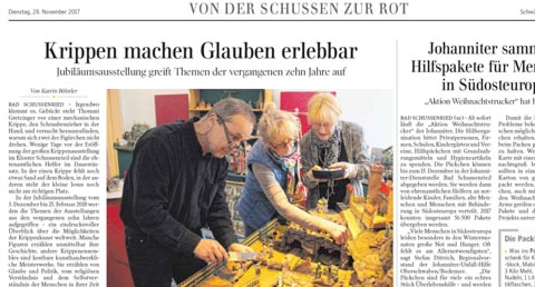 Beitrag aus der Schwäbischen Zeitung 2017