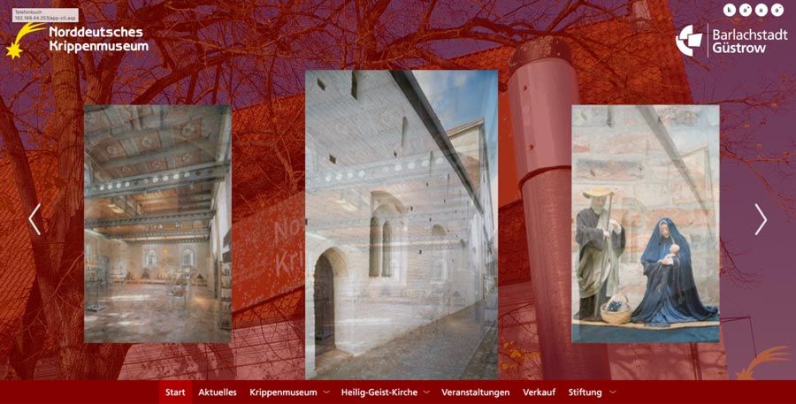 Website des Norddeutschen Krippenmuseums